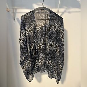 Dex Animal Print Sheer Cover-Up